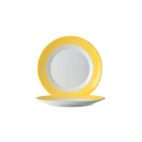 Assiette Dessert RESTAURANT BRUSH Arcoroc Jaune Ø195mm Verre Trempé