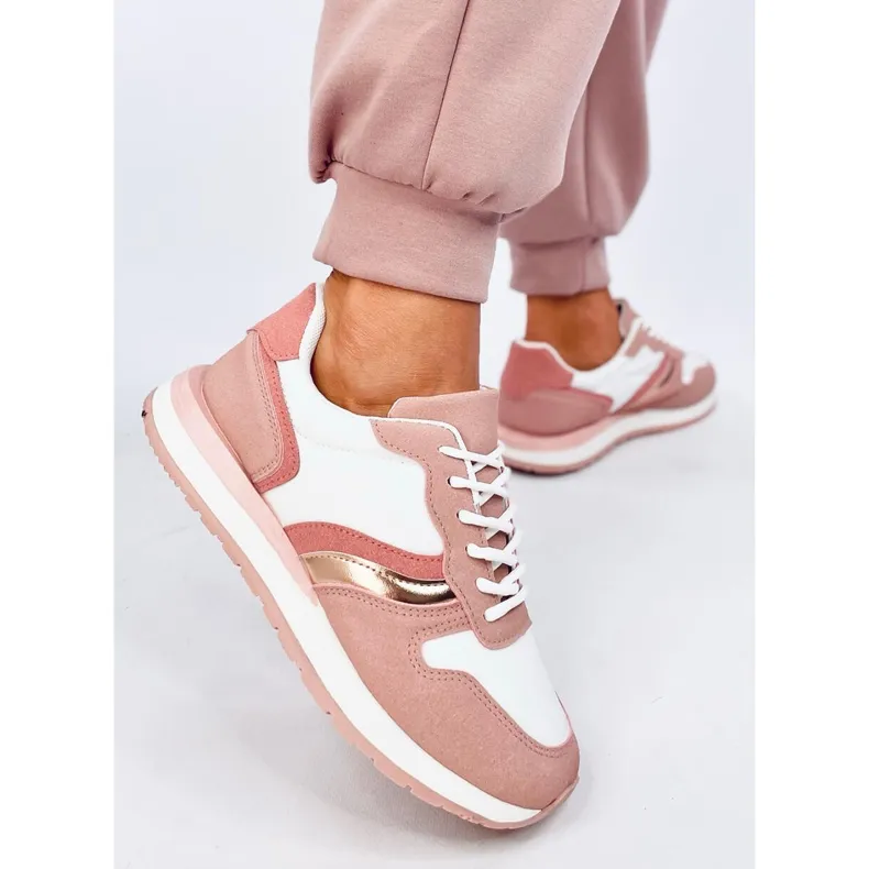 Baskets femme Carthy roses blanche