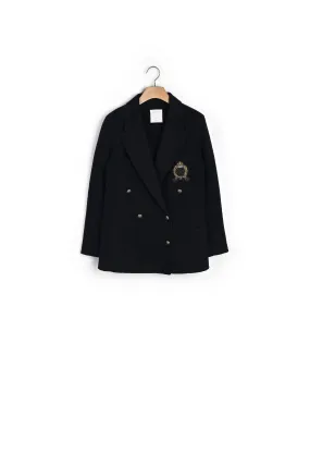Blazer double face avec patch