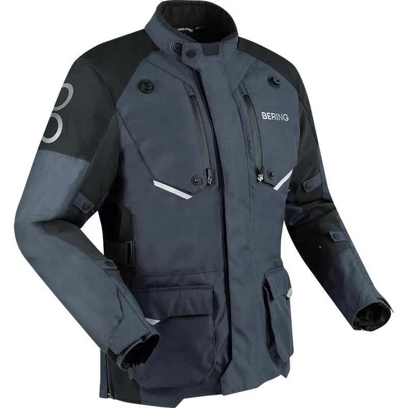 Blouson CALGARY BERING noir/gris - MAXXESS.FR, Blouson moto textile