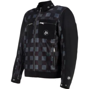 Blouson GENESIS AIR Canvas-Mesh HELSTONS noir/gris - MAXXESS.FR, Blouson moto textile