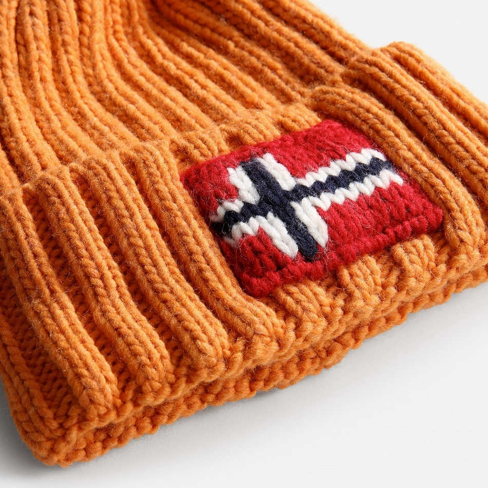Bonnet Napapijri Semiury 5 Men Orange Buttern
