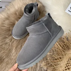 Bottines avec doublure en polaire