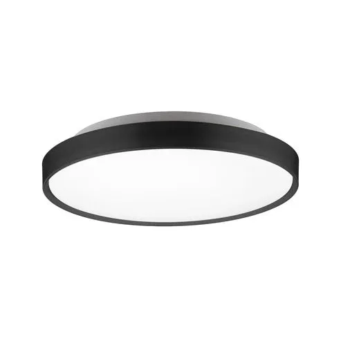 BRUNSWICK Plafonnier Noir DEL INTÉGRÉ - FM43518-BK-5CCT | Kuzco