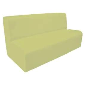 Canapé 150 beige avec bords arrondis 150 x 45 cm et hauteur 50 cm