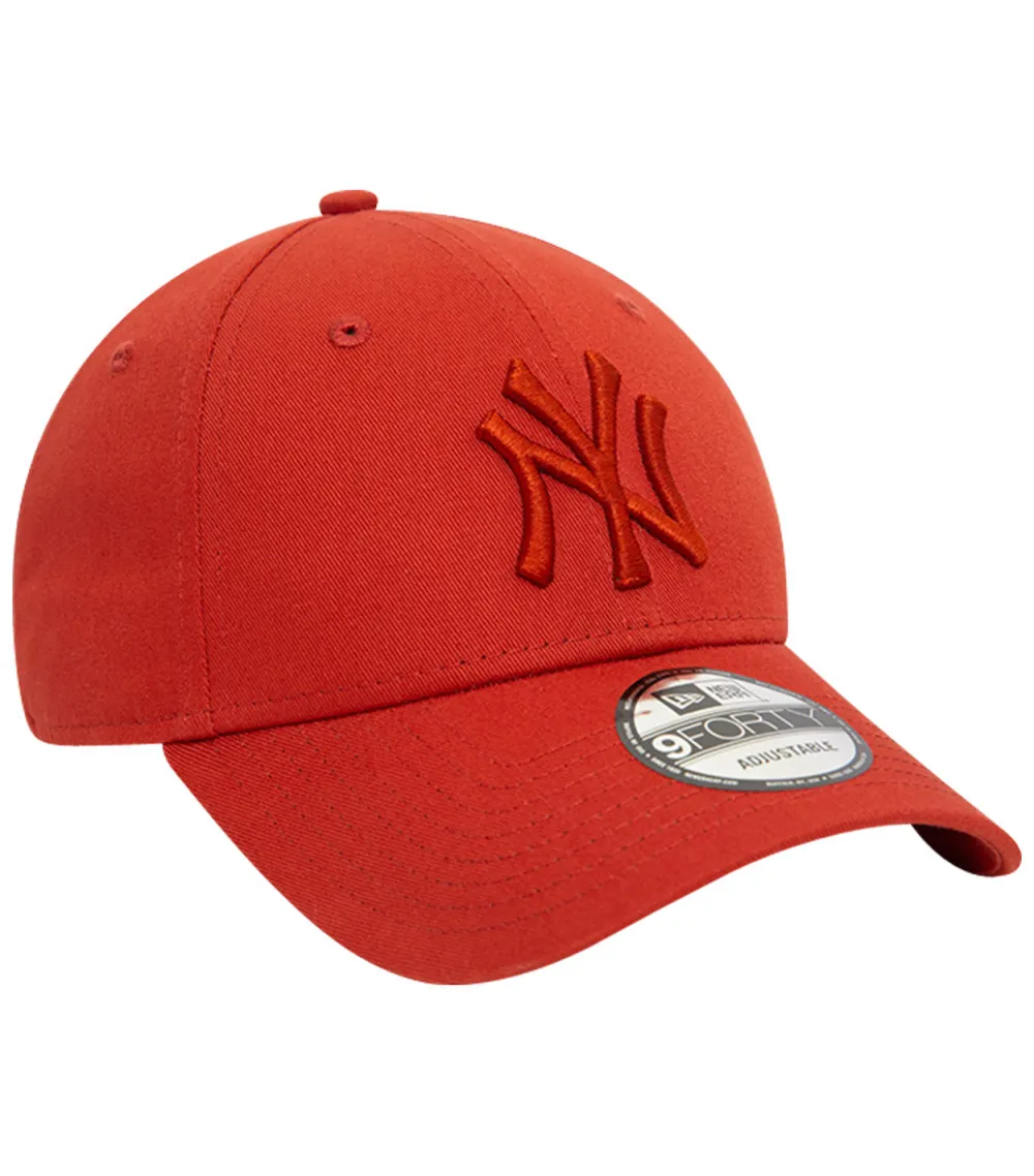 Casquette coupe strapback New Era en coton rouille avec broderies ton sur ton