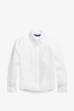 Chemise boxy en lin fille