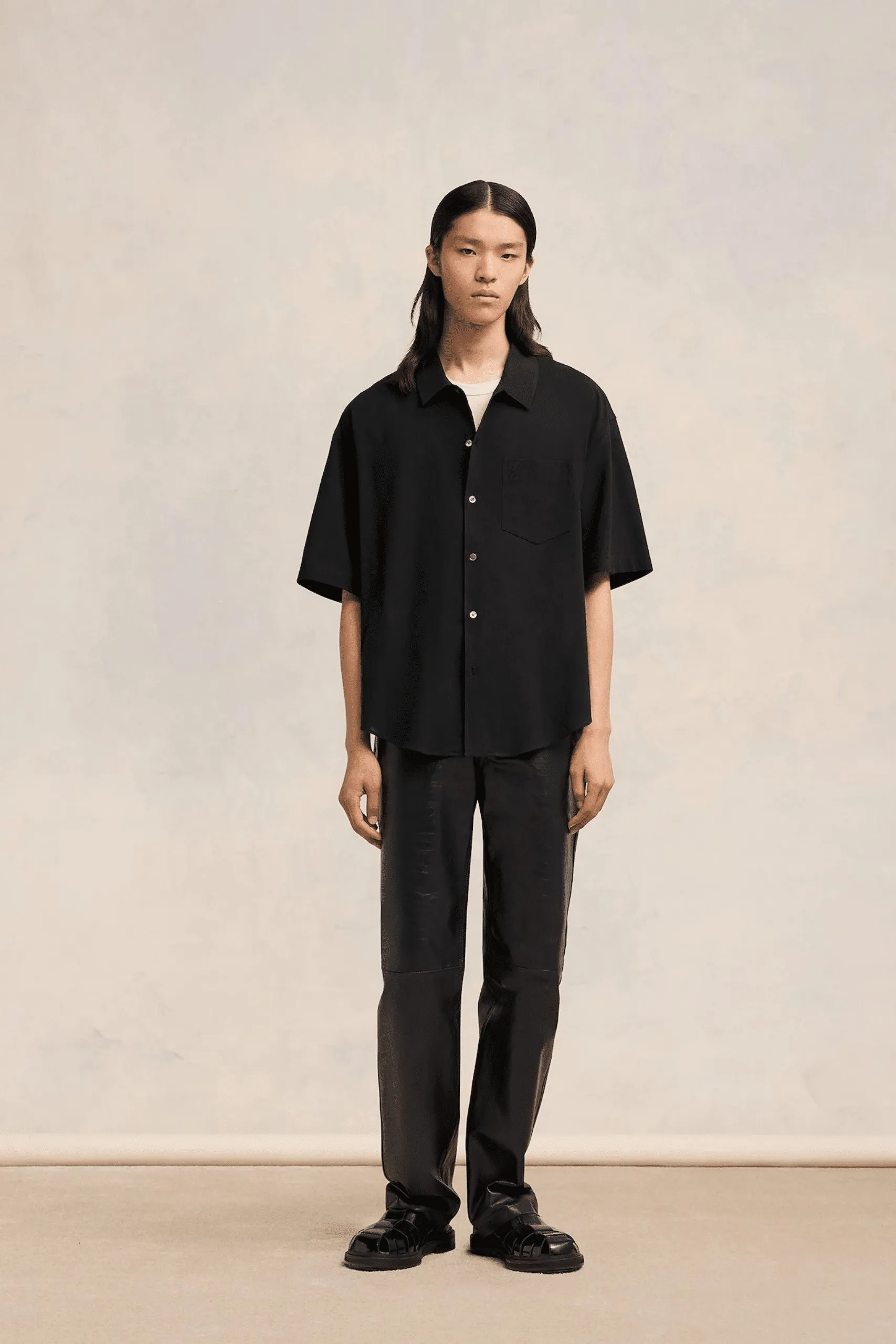 Chemise Col Requin Noire