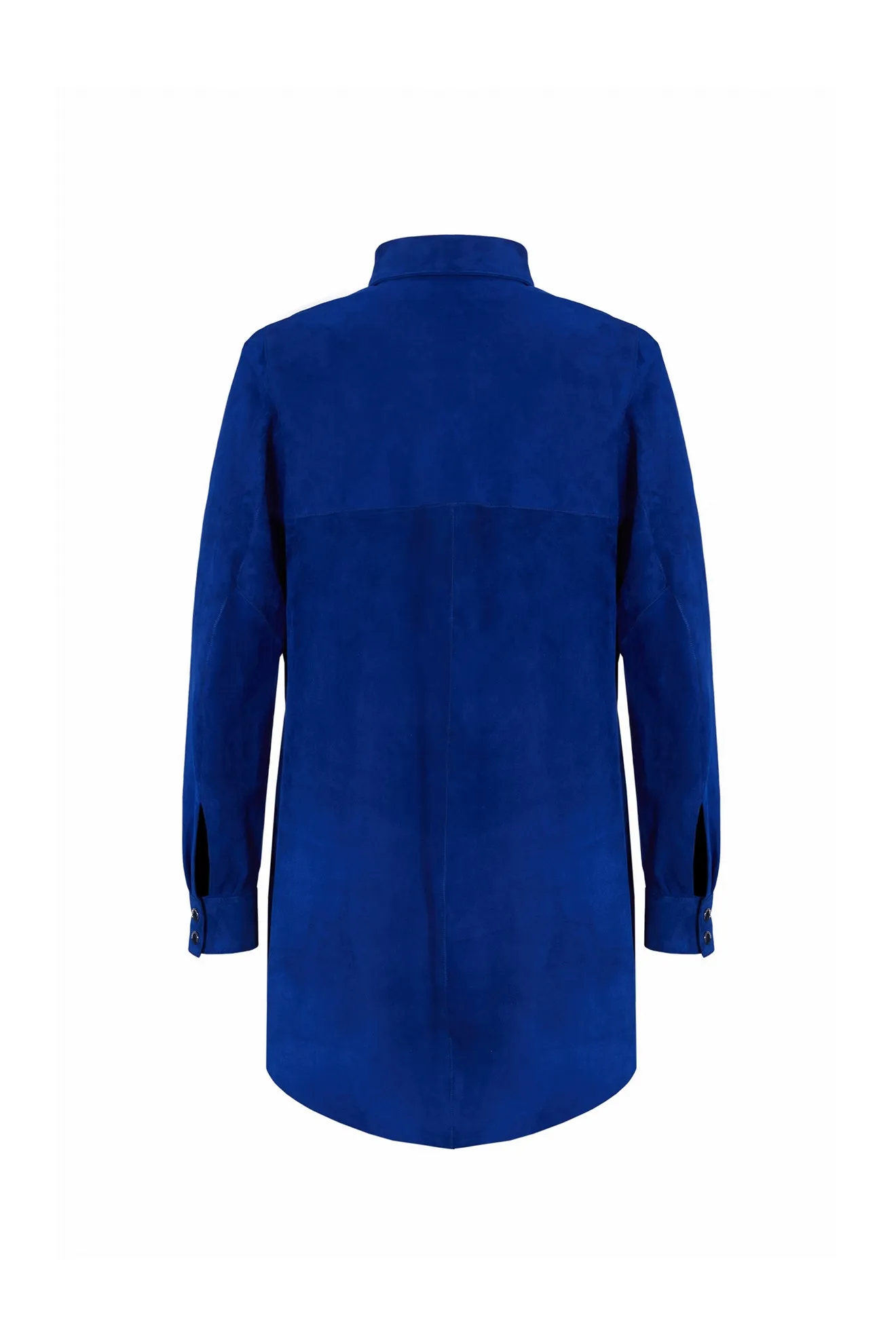 chemise longue en daim