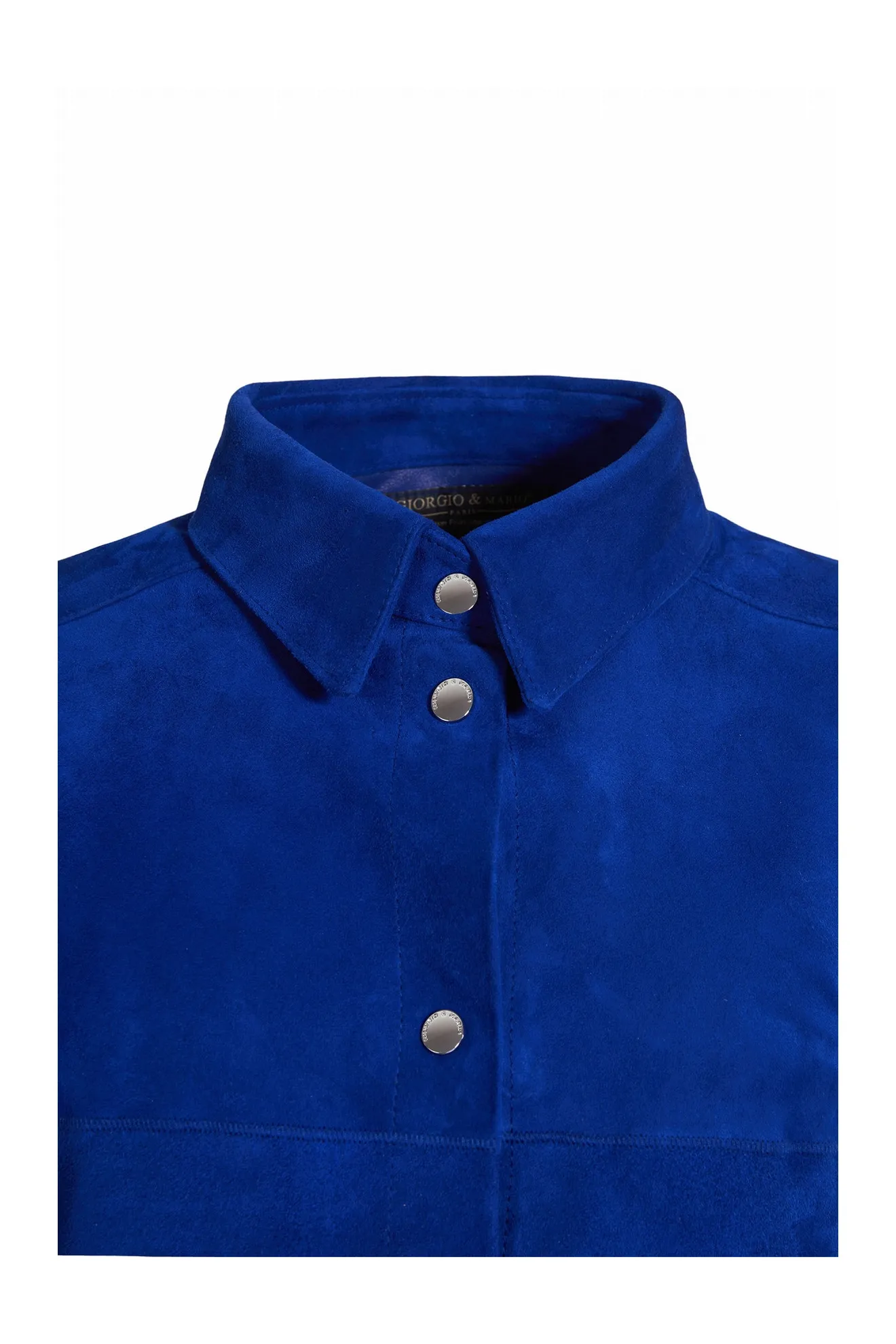 chemise longue en daim