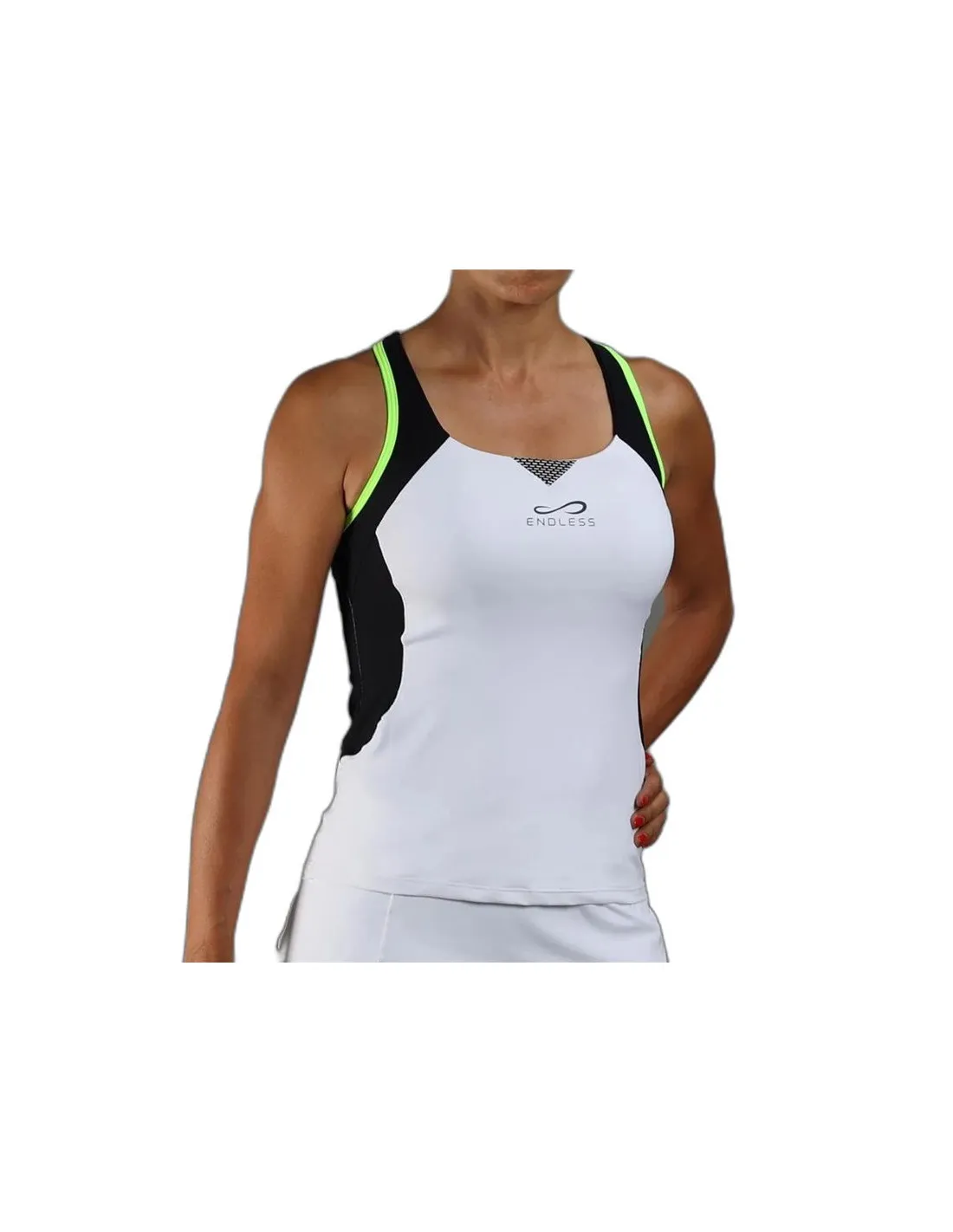 Chemise Padel Endless Starlett Femmes Blanc-Vert