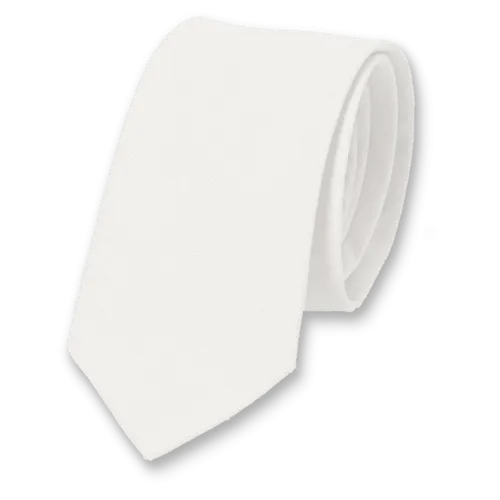 Cravates / Cravate homme en lin blanc