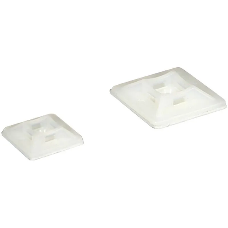 Embase adhésive 4,4 mm blanche (43140)