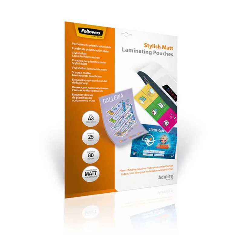 Fellowes Pochette à plastifier A3 mat 160 microns