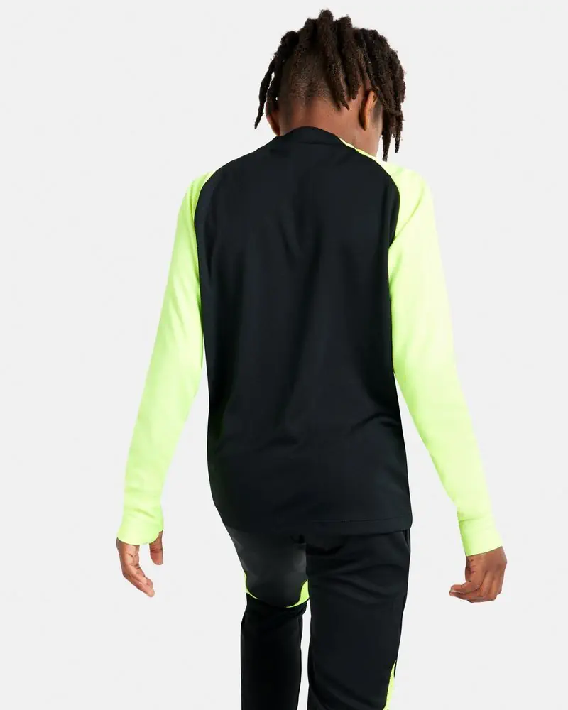 Haut d'entrainement 1/4 Zip Nike Academy Pro Noir & Jaune Fluo pour enfant