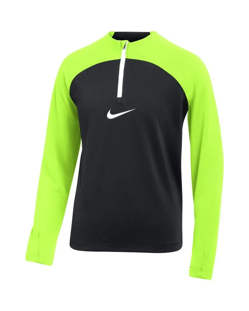 Haut d'entrainement 1/4 Zip Nike Academy Pro Noir & Jaune Fluo pour enfant