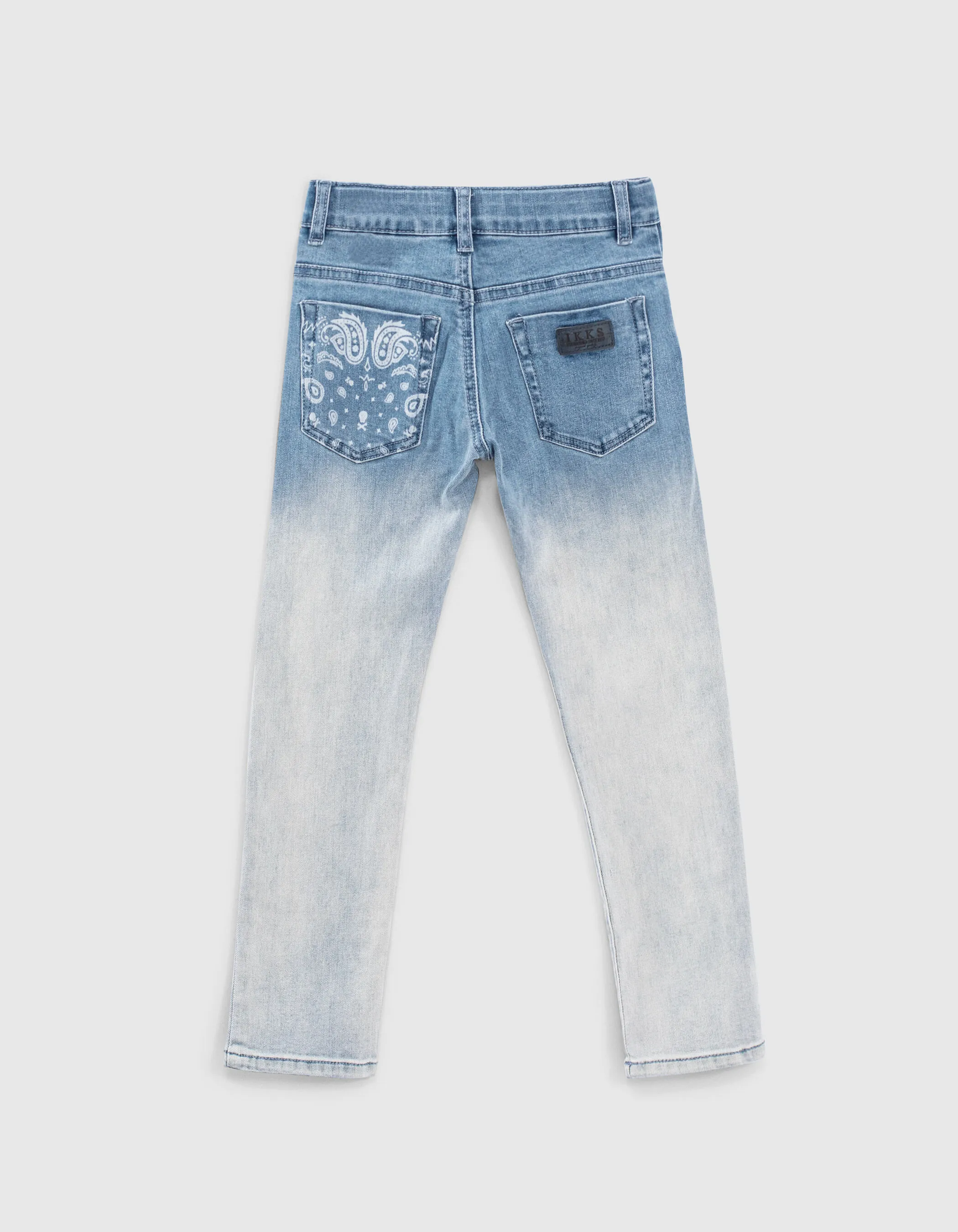 Jean slim faded blue deep dye garçon