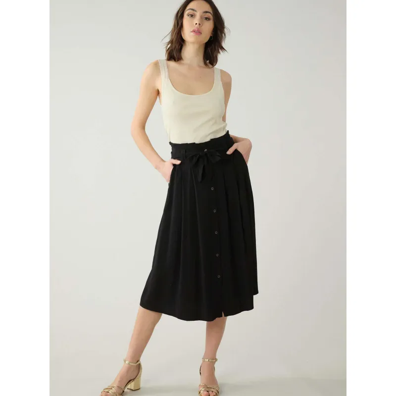 Jupe courte en simili-cuir rowe noir femme - Jjxx | wimod