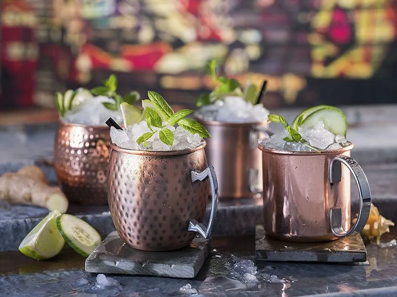 Mug APS -MOSCOW MULE- Ø 9 cm hauteur : 9 cm acier inoxydable aspect cuivre volume : 045 litre 93310 acheter à bas prix 