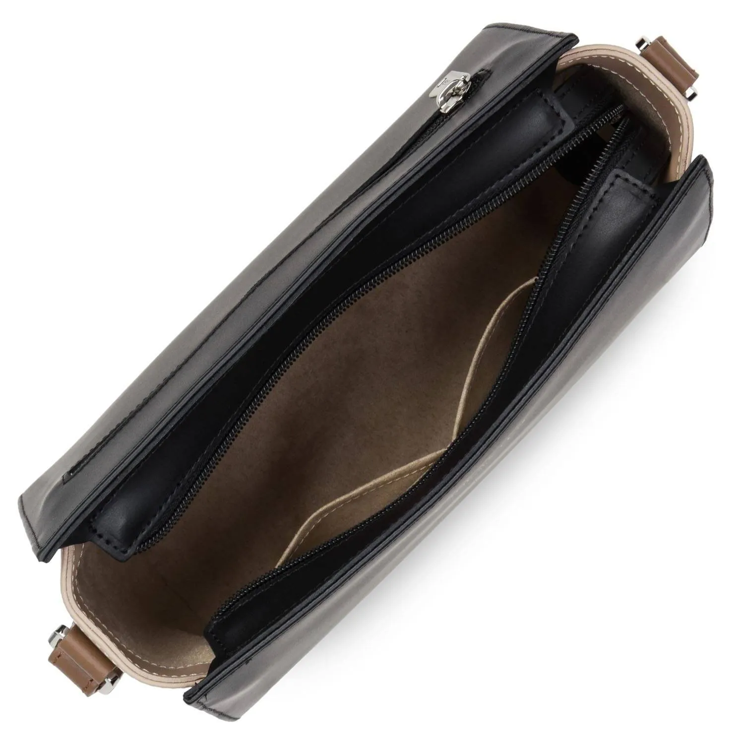 Petit sac bandoulière Lancaster Smooth en cuir lisse 437-02