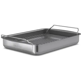 Plat à rôtir PROFESSIONAL 35 x 25 cm, avec support, gris, aluminium, Eva Solo ✔ 53,59 € ⭕ Kulina