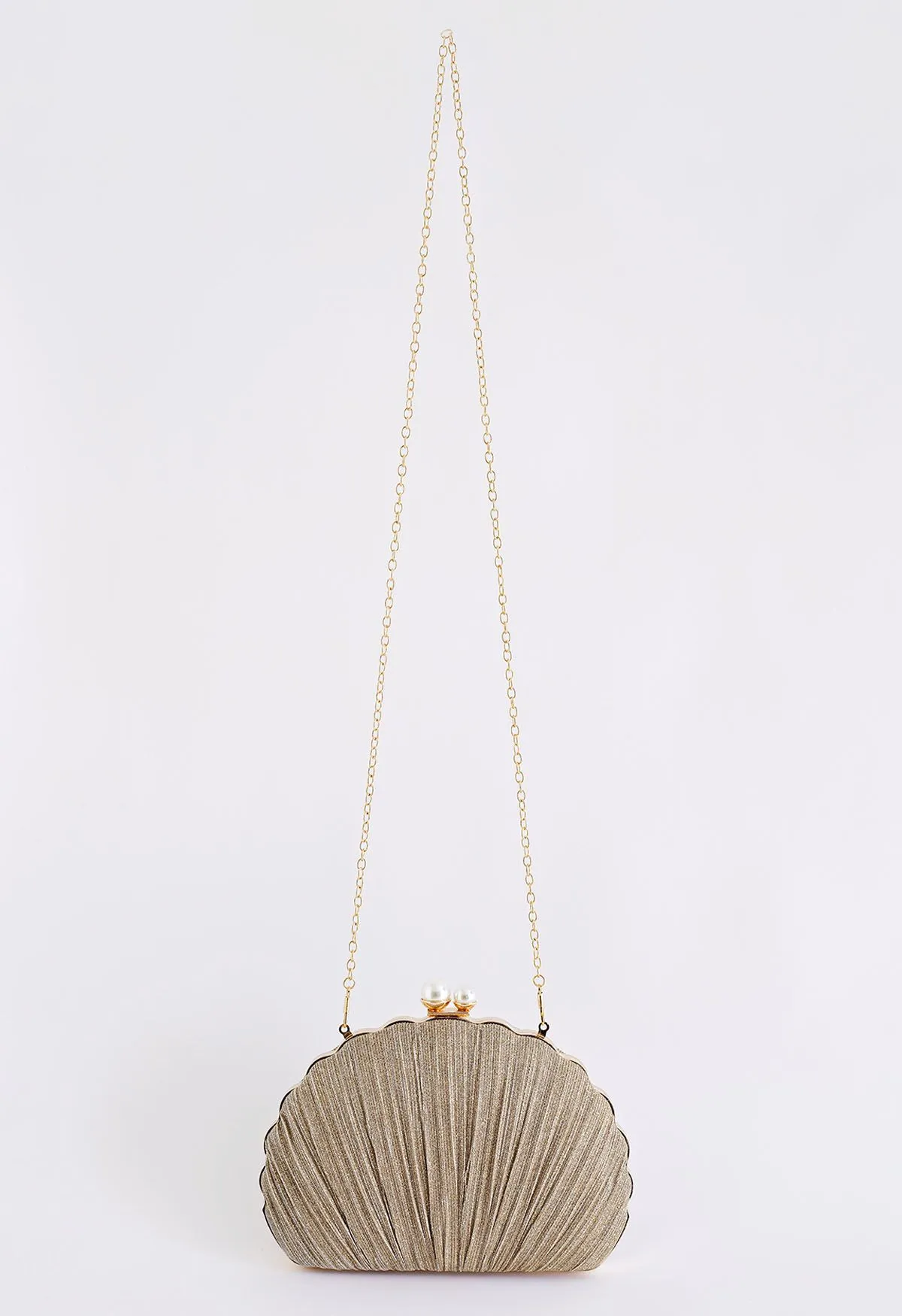 Pochette Ritzy Seashell Pearl en ou rose