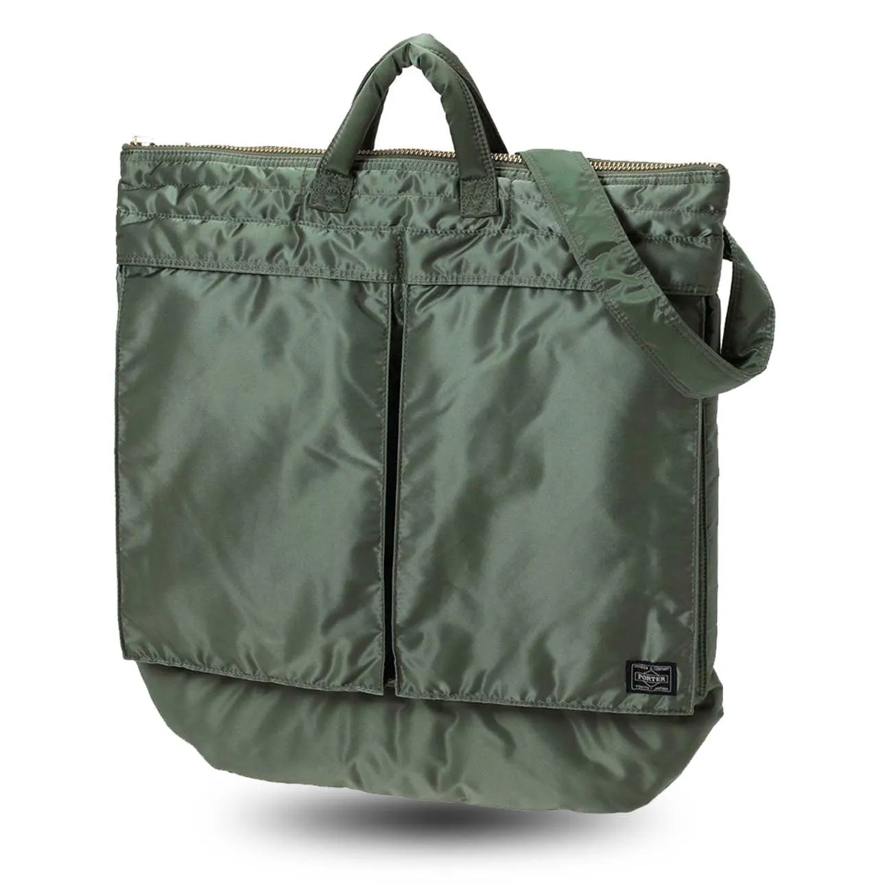 Porter Yoshida Co Tanker 2 Way Helmet Bag Sage Green