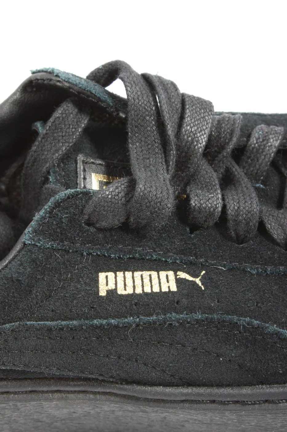 Puma Basket à lacet noir style décontracté