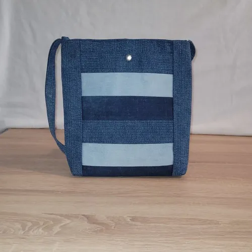 Sac bandoulière en jean recyclé
