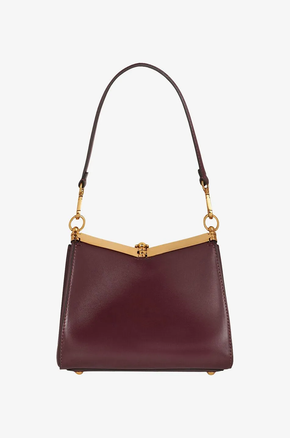 Sac porté épaule en cuir lisse Vela Mini
