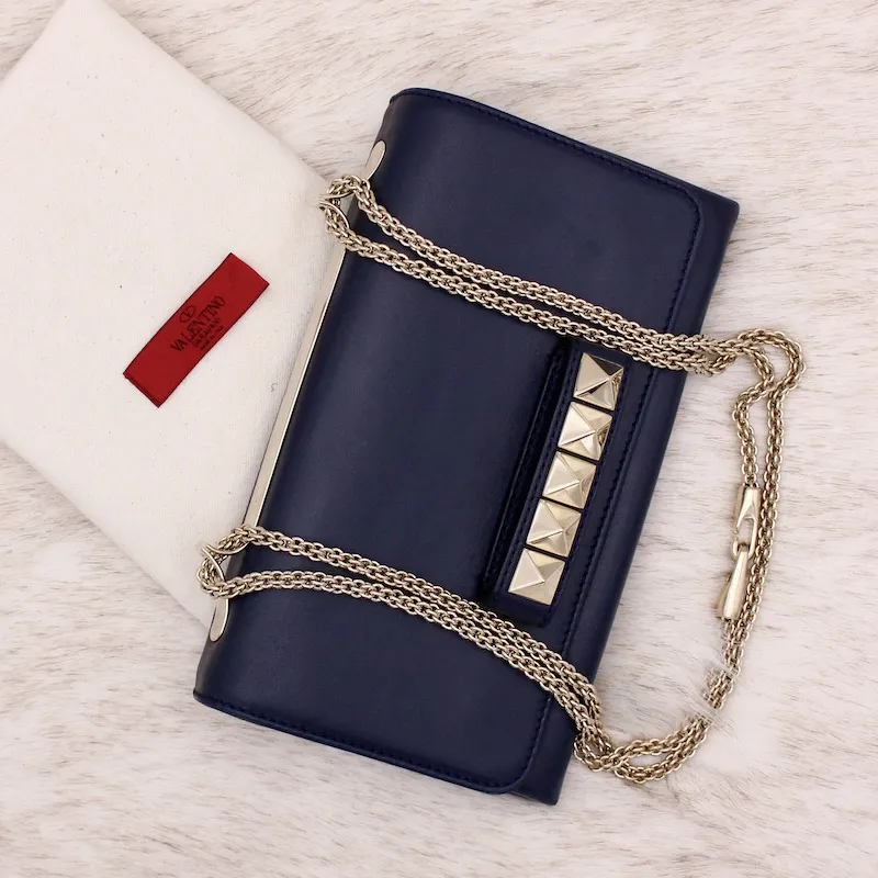 Sac Vavavoom en cuir bleu navy – Valentino