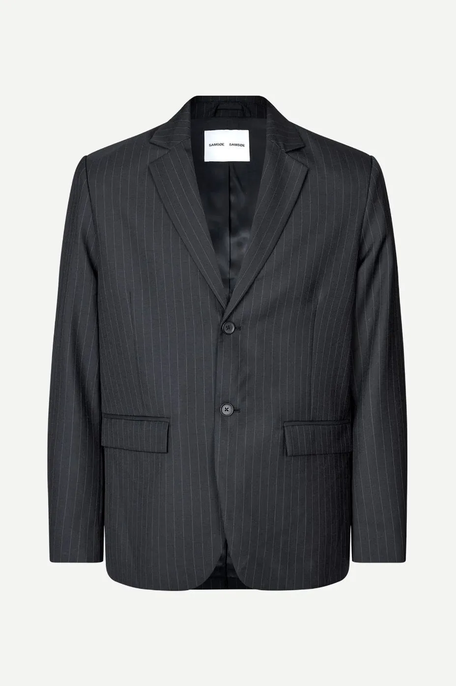 Samsoe Samsoe - Sacho Blazer 15348 - Black Pinstripe