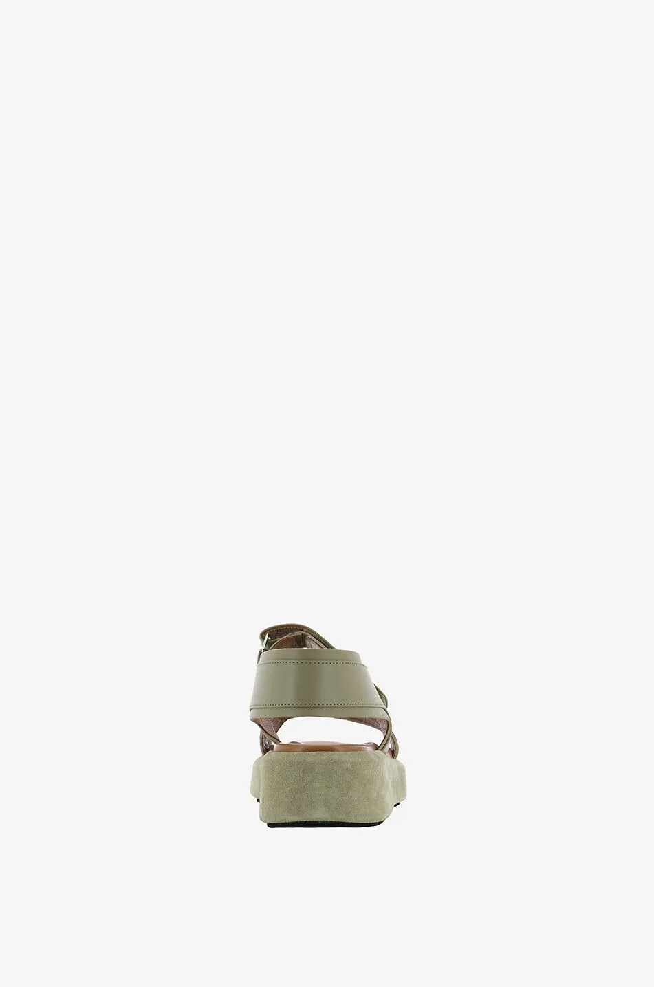 Sandales plates en cuir de vachette Varese