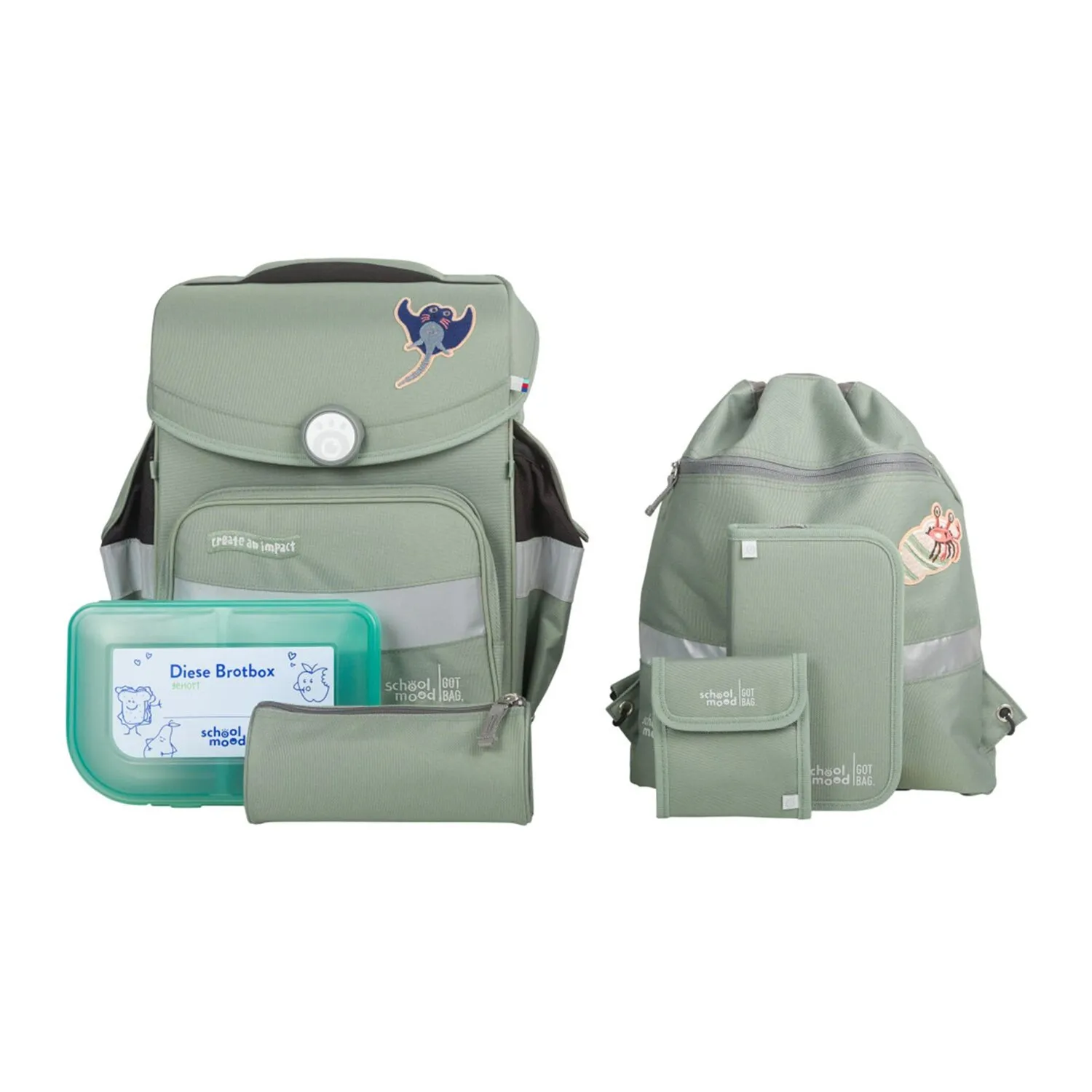 School-Mood Set de cartables 7 pièces GOT BAG Edition