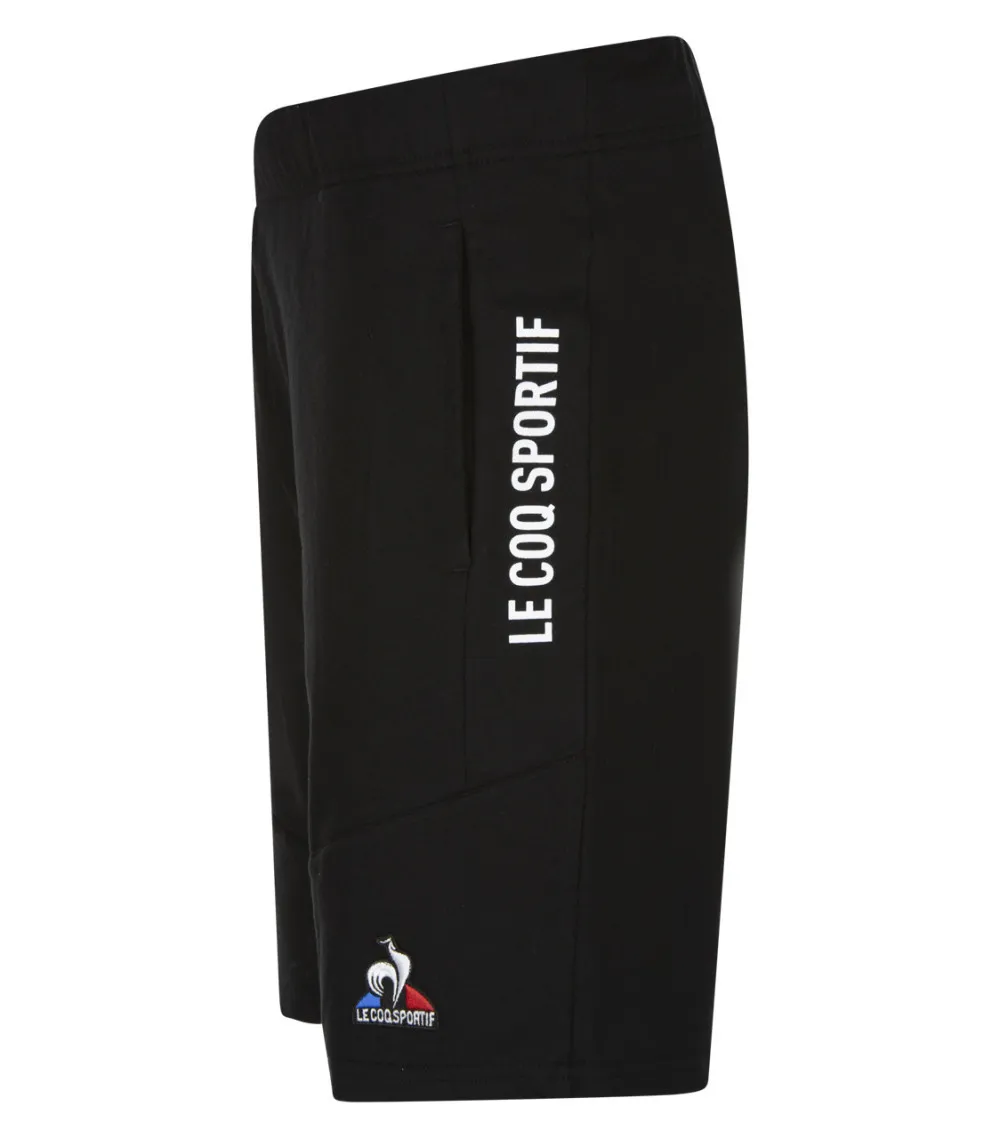 Short de jogging Coq Sportif en coton noir