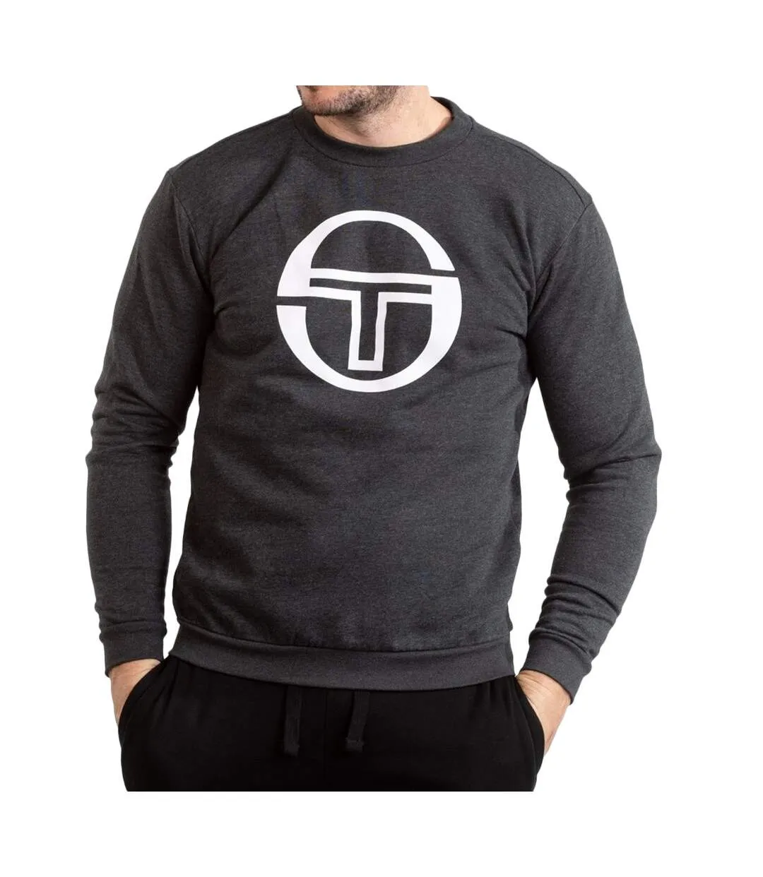 Sweat Gris foncé Homme Sergio Tacchini Crew Stadium