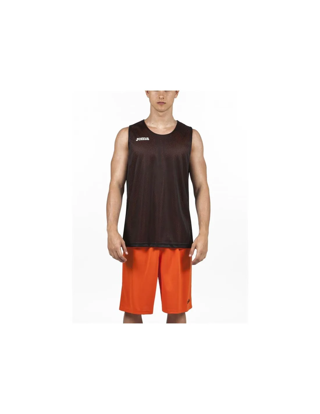 T-shirt Joma Roue Homme Réversible Orange-Noir