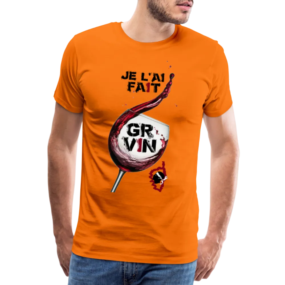 T-shirt Premium Homme GR Vin Je l'ai Fait