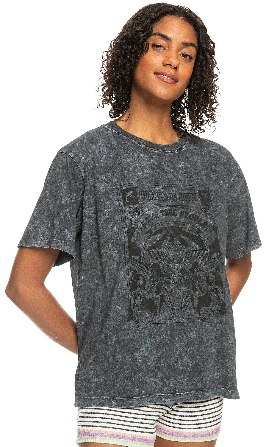 T-shirt Roxy Moonlight Sunset B - KVJ0/Anthracite - women´s