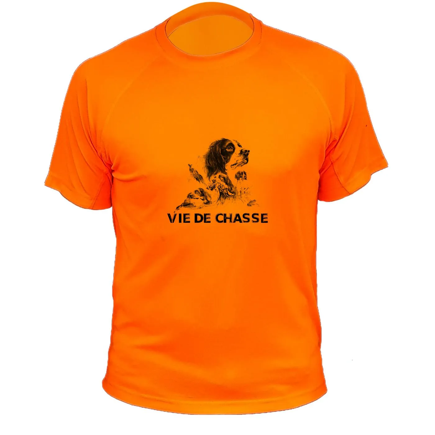 Tee shirt de chasse – Vie de chasse springer spaniel