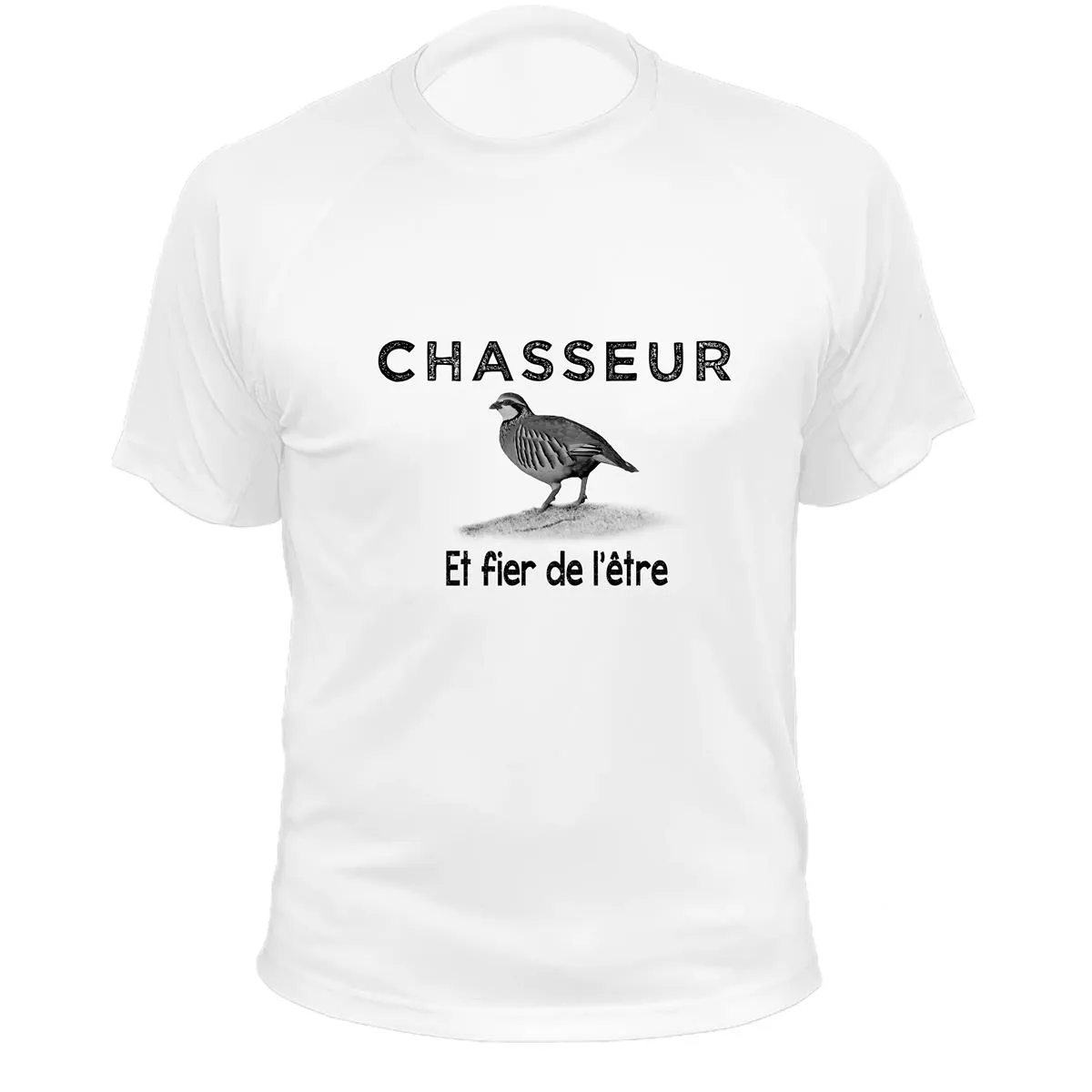 Tee shirt de chasse Perdrix – Chasseur et fier de l’être