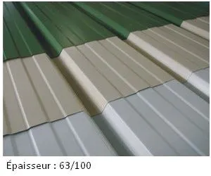 Tôle de bardage 25x1070 cm jaune