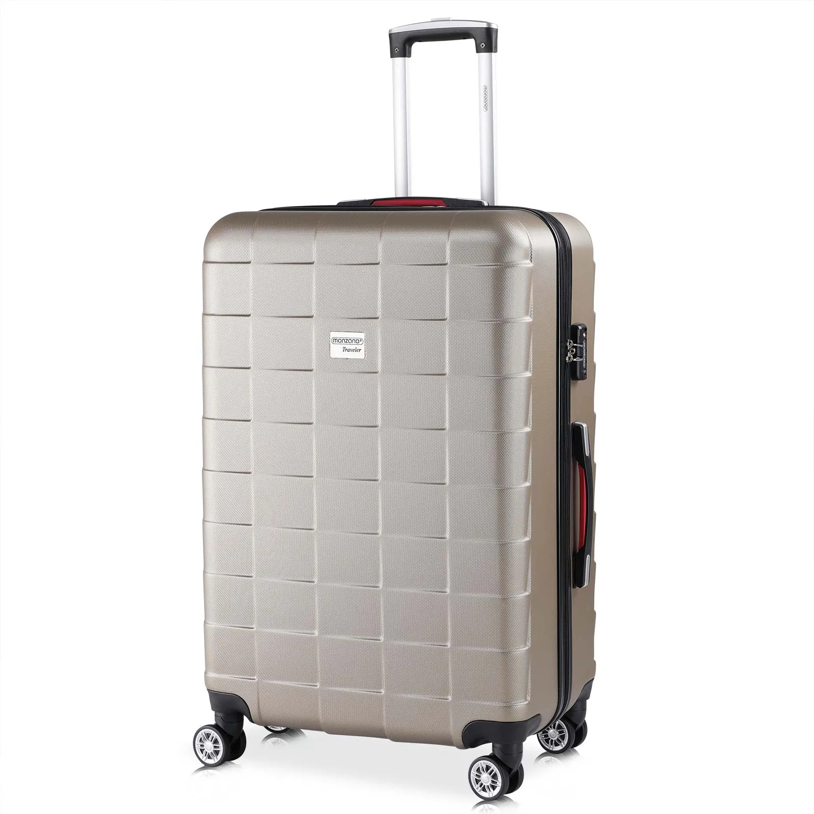 Valise rigide Exopack - Bagage taille XL Champagne 116L | DeubaXXL