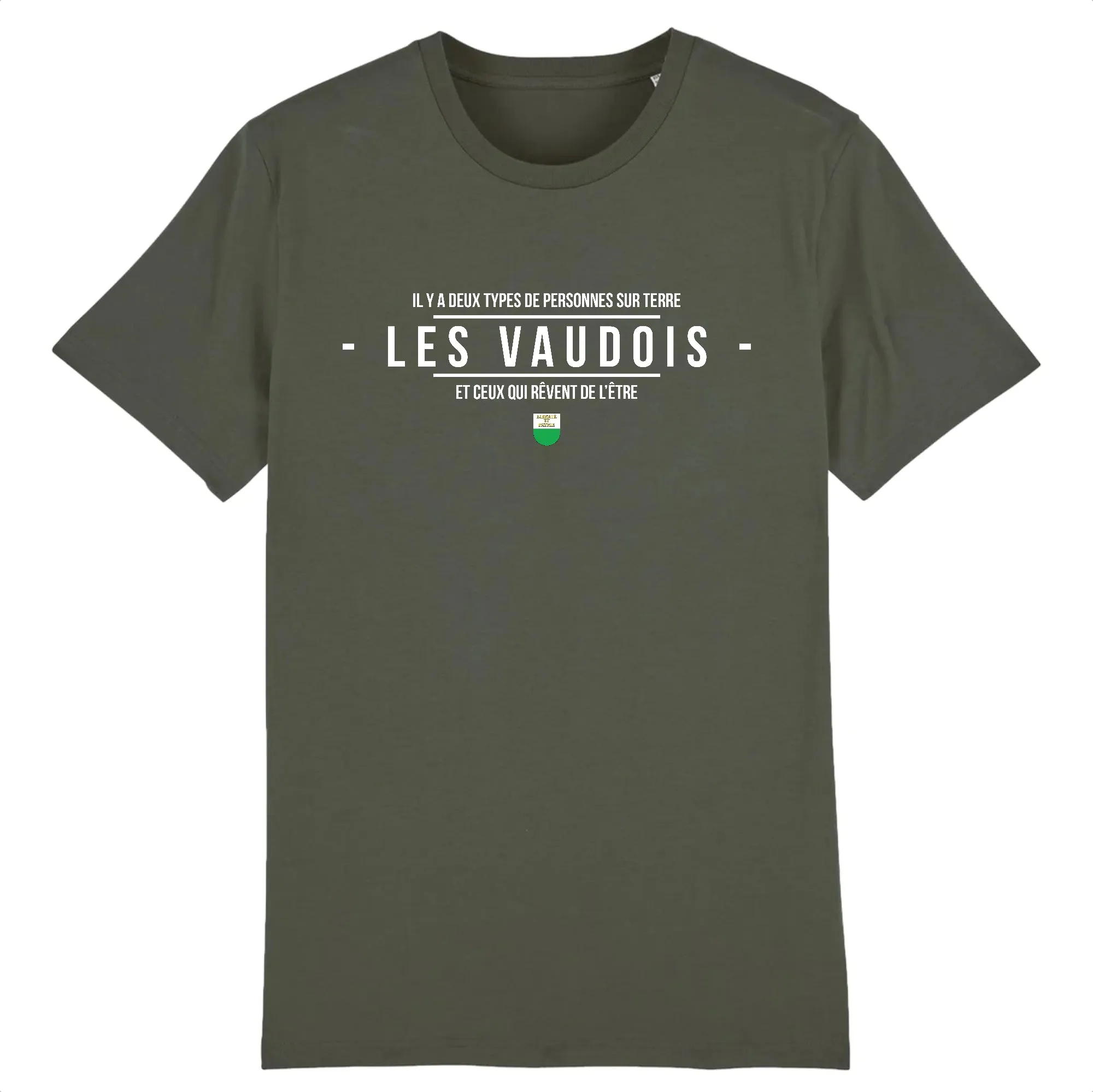 Vaudois - Deux types - T-shirt cadeau humour - Coton bio