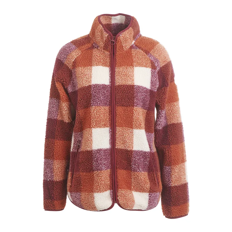 Veste polaire sherpa à carreaux BERMUDES Meneac