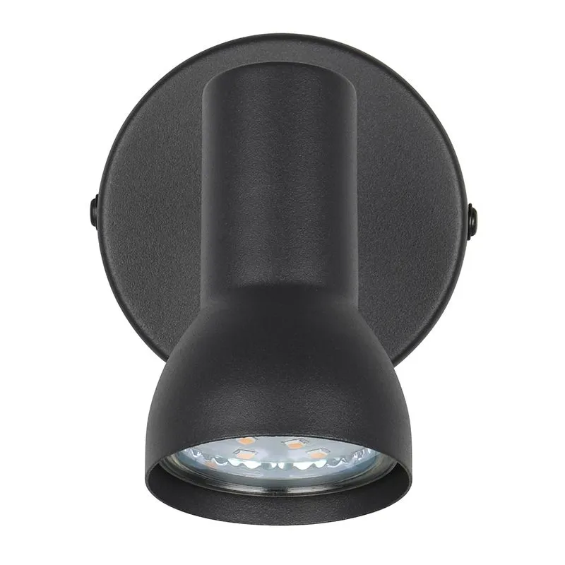 Zwarte wandspot modern, Sabrin